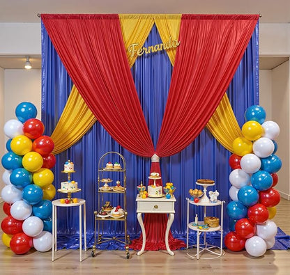 40x10ft Shimmer Royal Blue Sequin Backdrop Curtain for Parties, Thick Wrinkle Free Glitter Blue Photo Backdrop Drapes Curtains for Birthday Wedding Photography Background-8 Panels 5x10ft