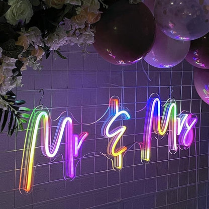 Neon Sign Customizable for Wedding Decor Custom Neon Signs for Holiday Day Gift Wall Decor or Business Logo (Size Option 14 inches ~ 60 inches)