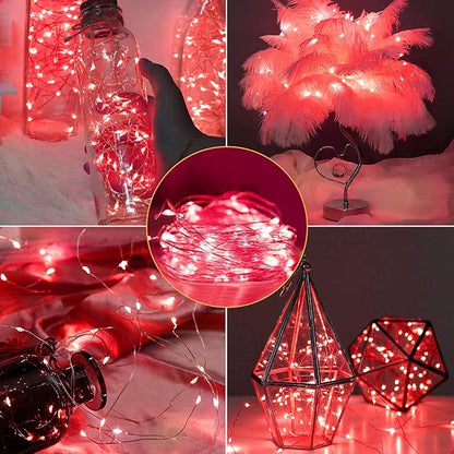 12 Pack Fairy Lights Battery Operated String Lights，7FT 20LED Waterproof Silver Wire Christmas Lights Outdoor,Firefly Mini Lights for Bedroom Party Birthday Wedding Indoor Decorations Home Decor