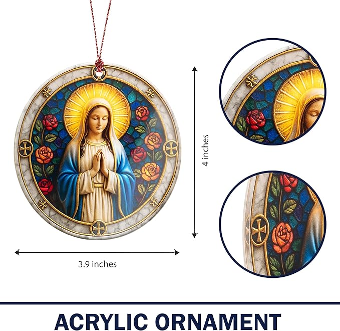 Nativity Ornaments - Regilious Christian Gifts for Women | Men - Christian Christmas Ornaments - Easter Decor - Christmas Decor - White Elephant Gifts - Xmas Tree Decoration