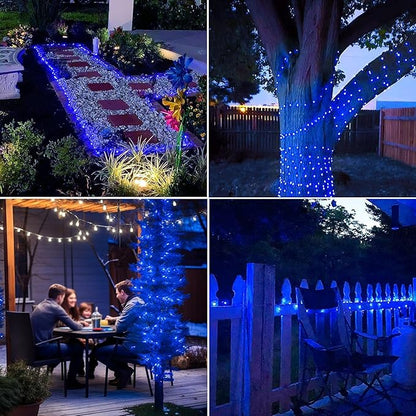 Joomer Battery String Lights, 2PACK Total 32FT 100 LED Battery Operated String Light, Twinkle Fairy Lights with Timer for Home, Garden, Store, Party, Holiday, Indoor Decor (Blue)