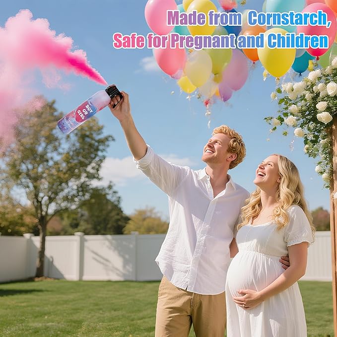 1 Pack Pink Gender Reveal Powder for Baby Girl, Color Powder or Dust for Gender Announcement Idea, Baby Shower Decoration, Supply, Party