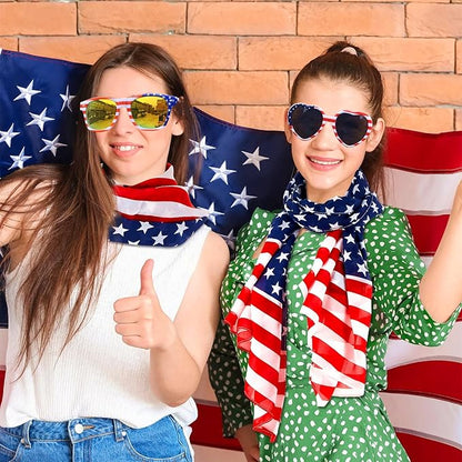 Eyegla Bulk American Sunglasses USA Flag Sunglasses Patriotic Glasses 4th of July Party Supplies-10/20Pack