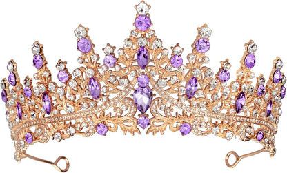 Tiaras and Crowns for Women Crystal Princess Tiaras Rhinestone Queen Crowns For Wedding Bridal Birthday Prom Pageant Party (Tiara 100)