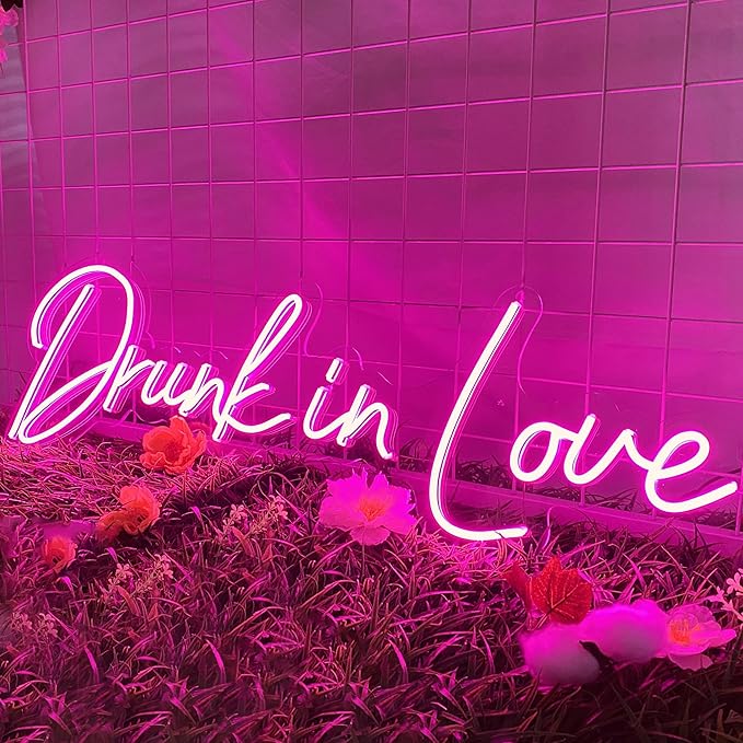 Neon Sign Customizable for Wedding Decor Custom Neon Signs for Holiday Day Gift Wall Decor or Business Logo (Size Option 14 inches ~ 60 inches)