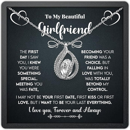 TRYNDI To My Wife Necklace from Husband - Soulmate, Girlfriend, Fiance Gift for Anniversary, Birthday, Christmas, Valentine's Day, Mother's Day - Romantic Wife Christmas Gift ideas