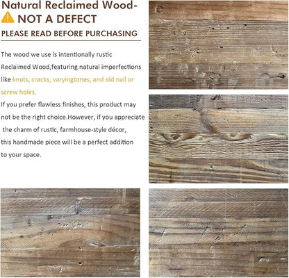 Reclaimed Solid Wood Bench-43.3" Farmhouse Entryway Bench with Storage Shelf, Narrow Rustic Bench for Hallway, Kitchen, Bedroom, Dining