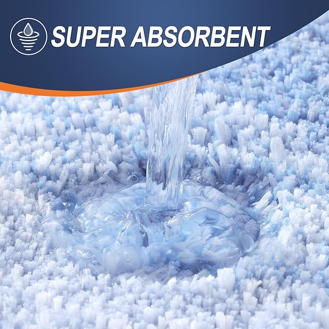OLANLY Bathroom Rugs Mat 59x24, Extra Soft Absorbent Microfiber Bath Rugs, Rubber Backing, Quick Dry, Machine Washable Bath Mats for Bathroom Floor, Tub and Shower, Home Decor Accessories, Light Blue