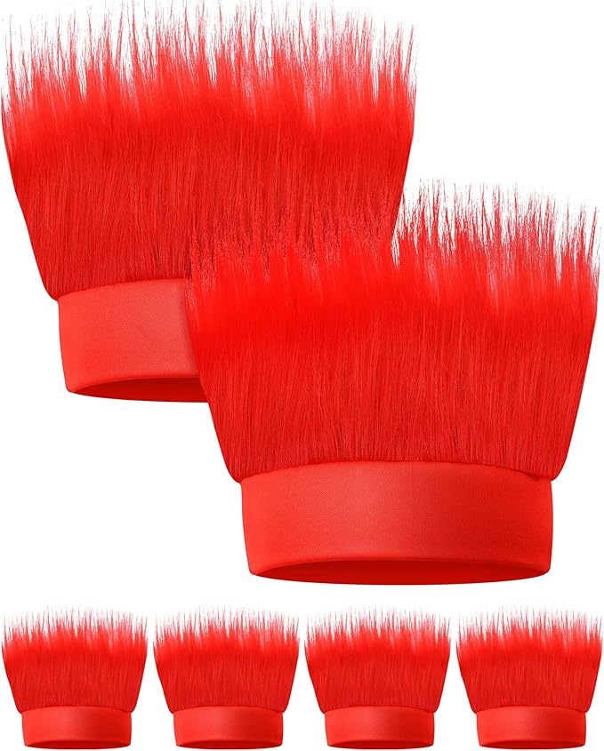 Taiyin 6 Pcs Hairy Headband Costume Headband Crazy Hair Wig Accessories Party Decoration Women Men