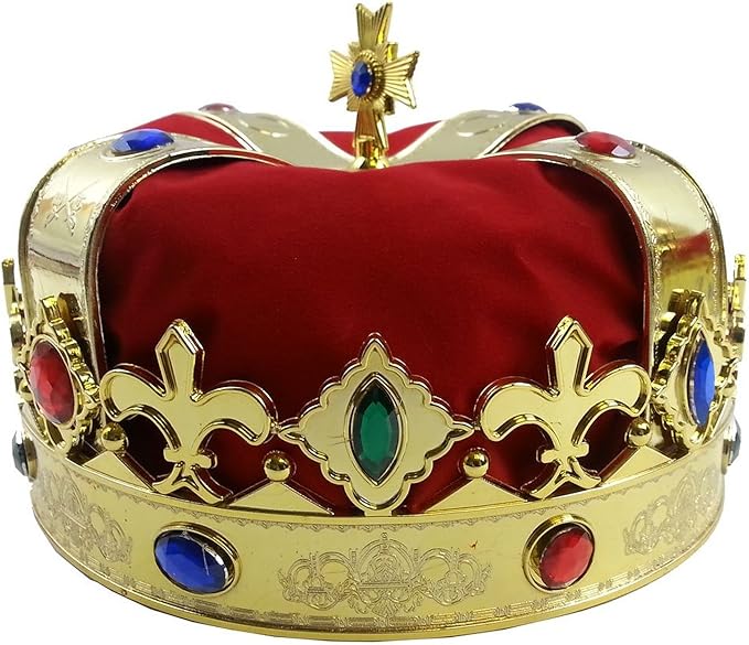 Tigerdoe Kings Crown and Scepter - King Costume Accessories - Royal Costumes - Dress Up