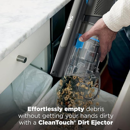 Shark PowerPro Reveal Plus Cordless Vacuum, FloorDetect & Dirt-Reveal Technology, HEPA Filter, Carpet & Hard Floor, Rechargeable, Charcoal, IZ376H