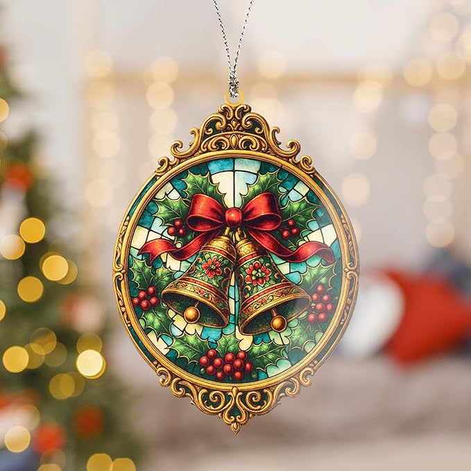 Funny Christmas old world christmas ornaments 2025 - christmas tree ornaments - vintage christmas ornaments - christmas ornaments - bell ornaments - Christmas Decoration