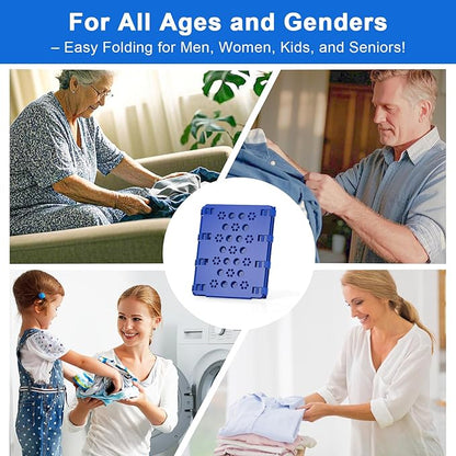 BoxLegend Shirt Folder Board Tshirt Clothes Folder Folding Board Durable Laundry Sorter Helper Liner, Blue