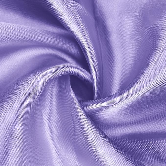 Bailarina 40 Pack Lavender Satin Napkins,17x17 Inches Wedding Napkins Square Soft Silky Table Napkins Bulk Decorative Elegant Cloth Napkin for Party Decoration, Banquet,Wedding,Graduation