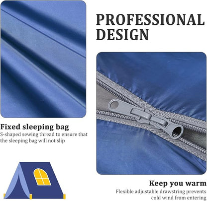 ECOOPRO Warm Weather Sleeping Bag - Portable, Waterproof, Compact Lightweight, Comfort with Compression Sack - Great for Outdoor Camping, Backpacking & Hiking-83 L x 30" W Fits Adults