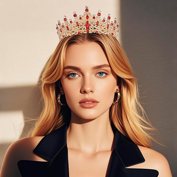 Tiaras and Crowns for Women Crystal Princess Tiaras Rhinestone Queen Crowns For Wedding Bridal Birthday Prom Pageant Party (Tiara 100)