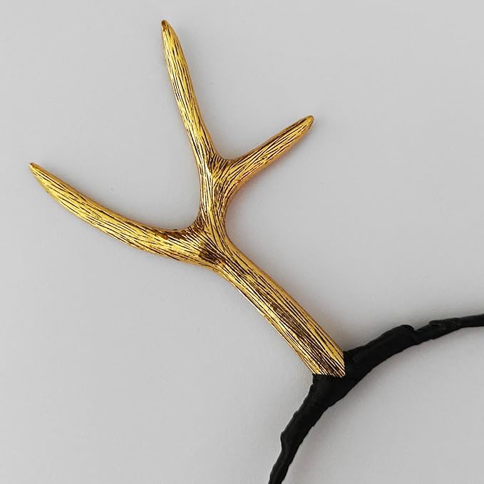 Eioi & Lmnm Christmas Renideer Antler Headband, Deer Ears Reindeer Antlers Deer Antlers Headbands, Christmas Headbands Holiday Accessories Deer Costume