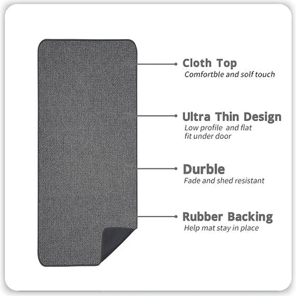 Bath Mat,Ultra Thin Bathroom Runner Rugs,Large Bath Mats for Bathroom,Quick Dry,Non-Slip,Machine Washable,Low Pile,Bath Rug,Shower Outside,Sink,Home Decor Accessories.Dark Grey,3'x4'(36x48inch)