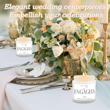 in My Engaged Era Candle - Handmade Lavender Engagement Candle, Wedding Gifts for Couples, Sweet Bride to Be Engagement Gifts for Her