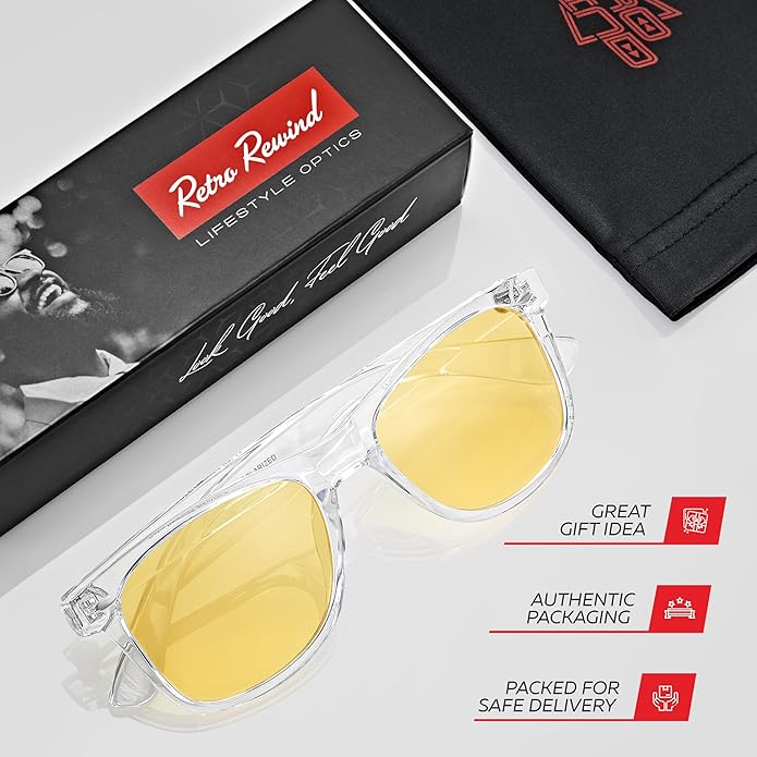 Retro Rewind Polarized Sunglasses for Men and Women - UV Protection Classic Sun Glasses