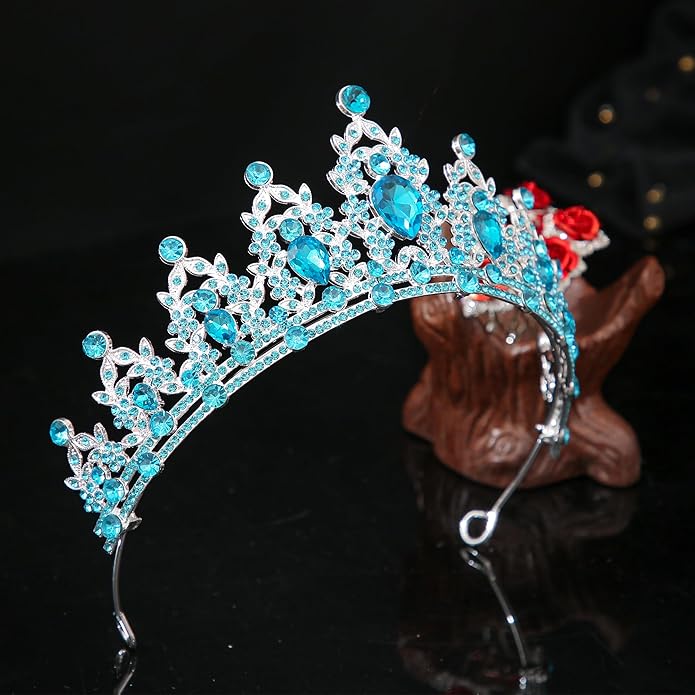 Crystal Tiaras and Crowns for Women - Wedding and Birthday Party Princess Crown Hair Accessories For Wedding, Prom, Pageant Celebration Party A3