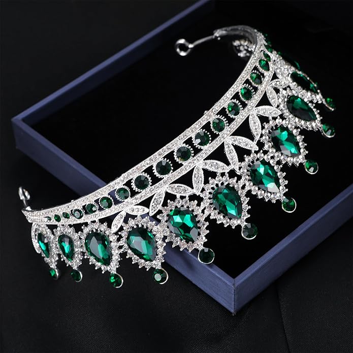 Kamirola Tiaras Princess Crown for Women and Girls Crystal Headbands for Bridal, Princess for Wedding and Party(TR21)