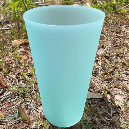 32 oz Plastic Cups Reusable, Unbreakable Plastic Tumblers, BPA Free Dishwasher Safe Large Water Cup set of 8, Lightweight Kids Cups for Kitchen Outdoor