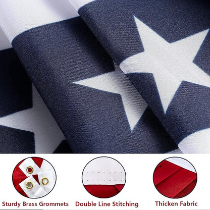 2x4 Ft American Pleated Fan Flag, Patriotic Half Fan Bunting Flag, Indoor Outdoor for 4th of July Decoration Memorial Day (Set of 5)
