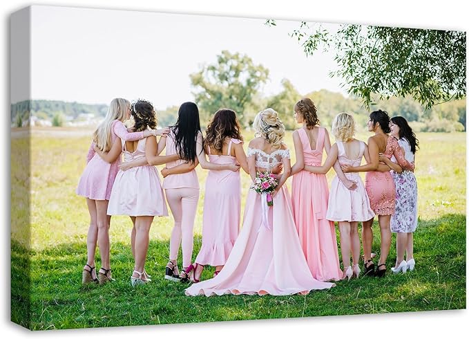 DBLAKI Personalized Custom Canvas Prints - Custom Framed Canvas Prints With Your Photos,Printed Photo To Canvas Wall Art Ideal for Home Decor Gifts Keepsakes 30" x20"