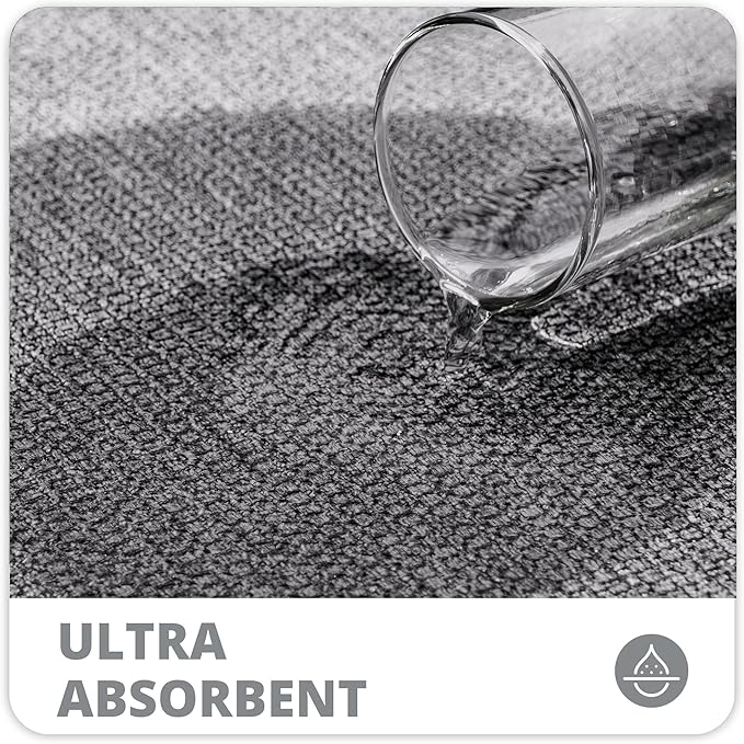 Bath Mat,Ultra Thin Bathroom Runner Rugs,Large Bath Mats for Bathroom,Quick Dry,Non-Slip,Machine Washable,Low Pile,Bath Rug,Shower Outside,Sink,Home Decor Accessories.Grey,1'9"x3'11"（21x47inch）
