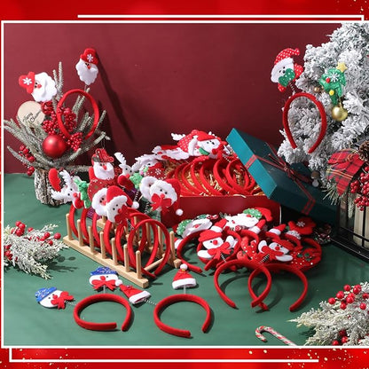 Christmas Headbands and Costume Headwear, Assorted Design Christmas Head Toppers Party Supplies