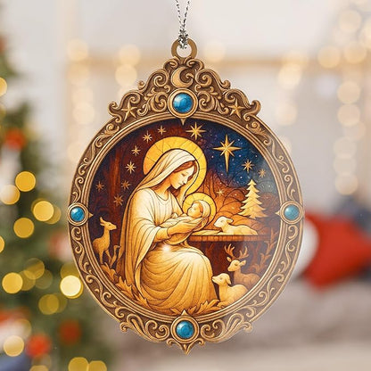 Christmas Nativity ornament 2025 - christian christmas ornaments - religious christmas ornaments - christmas ornaments - christian christmas decor - Christmas decoration