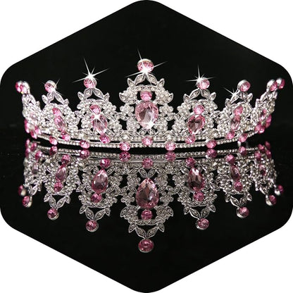 Kamirola - Queen Crown and Tiaras Princess Crown for Women and Girls Crystal Headbands for Bridal, Princess for Wedding and Party（01）