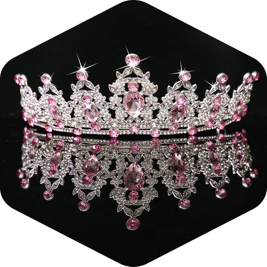 Kamirola - Queen Crown and Tiaras Princess Crown for Women and Girls Crystal Headbands for Bridal, Princess for Wedding and Party（01）