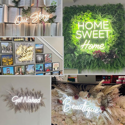 GYIODFU LC-Sign Custom Neon Signs for Wedding, Bedroom, Party, Personalized Dimmable Led Neon Sign for Wall Decor, Birthday Gift, Shop Business Signs