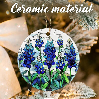 Texas Bluebonnet Ornament, Christmas Ornaments: Christmas Tree Decorations, Holiday Decor, Stocking Stuffers, Gift Ideas, Xmas Gift, Flower Lover Gifts & Gifts for Women