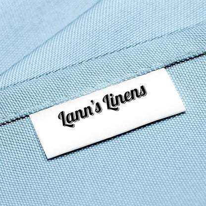Lann's Linens - 10 Premium 120" Round Tablecloths for Wedding/Banquet/Restaurant - Polyester Fabric Table Cloths - Baby Blue