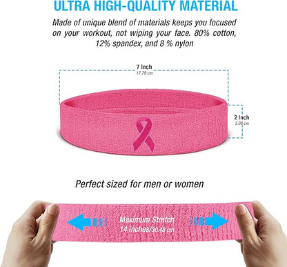 Suddora Workout Headband for Men and Women, Moisture-Wicking Athletic Sweatband, Lightweight Cotton Terry Cloth Bands for Basketball, Tennis, Football, Gym, Running, Cosplay & Costumes
