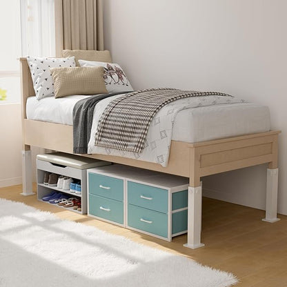 BOLUO Stackable Storage Drawers Closet Organizers and Storage Fabric Blue 2 Drawer Dresser for Bedroom 2 Packs Modern