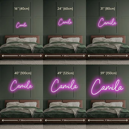 Custom Neon Sign – Personalized LED Neon Light, Customizable Name & Logo Sign for Wedding, Birthday, Business, Bar, Salon, Home Wall Decor – Light Up Event & Party Decoration