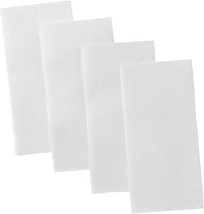 1200-Pack BloominGoods Disposable Bathroom Napkins | 12" x 17" Single-Use Classic Lite Linen-Feel Guest Towels, Made in USA | Cloth-Like Hand Towels, White