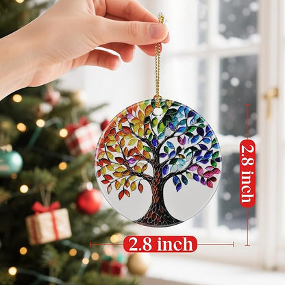 Tree of Life Ornament, Christmas Ornaments: Christmas Tree Decorations, Holiday Decor, Stocking Stuffers, Gift Ideas, Xmas Gift, Housewarming Gifts & Gifts for Friends and Family