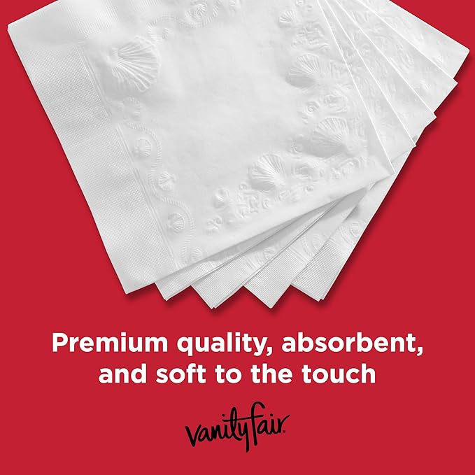 Vanity Fair Napkins, 400 Count | Everyday Collection | 2 Packs