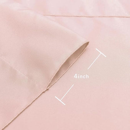 Hiasan Blush Pink Screen Backdrop Curtains for Parties, Polyester Photography Backdrop Drapes for Family Gatherings, Wedding Decorations, 5ftx10ft, Set of 2 Panels