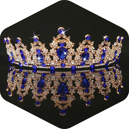 Kamirola - Queen Crown and Tiaras Princess Crown for Women and Girls Crystal Headbands for Bridal, Princess for Wedding and Party（01）