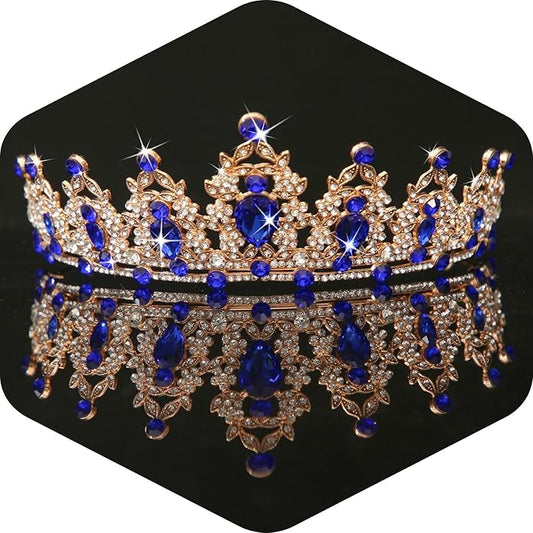 Kamirola - Queen Crown and Tiaras Princess Crown for Women and Girls Crystal Headbands for Bridal, Princess for Wedding and Party（01）