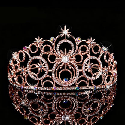 Stellar Crown for Women & Princess Tiaras, Wicth Merch Hat Accessories for Halloween, Bubble Headpiece for Women Party Dress Outfits