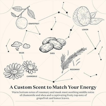 Birthdate Candles, July 29 - Leo Zodiac Scented Candles Birthday Gift - Rosemary, Chamomile & Shea Scent - All-Natural Soy & Coconut Wax, 60-80 Hour Burn Time - Made in USA