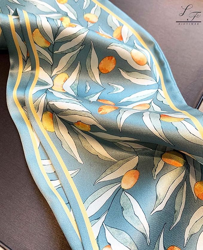 Head Scarf Hair Neck Scarves For Women Purse Bag Scarfs For Handbags Silky Long Thin Satin Headscarf Fashion