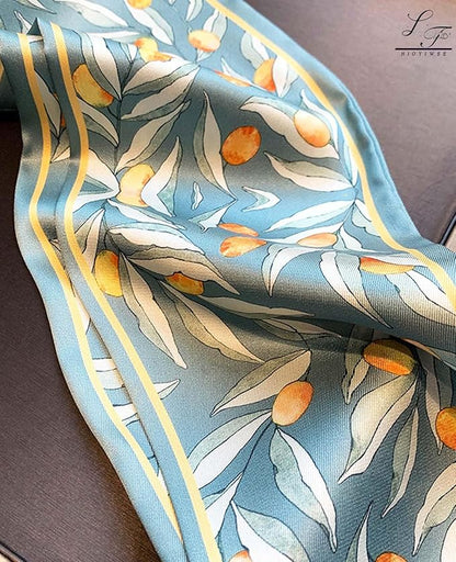 Head Scarf Hair Neck Scarves For Women Purse Bag Scarfs For Handbags Silky Long Thin Satin Headscarf Fashion